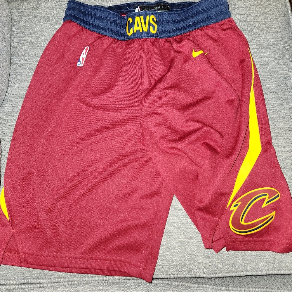 Men's Cleveland Cavaliers Nike Wine Icon Swingman Basketball Shorts